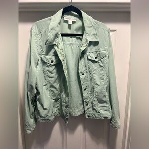 Josephine Chaus Mint Green Women's lightweight Jacket -size Large